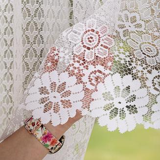 Firanka żakardowa gotowa na żabki FAUSTYNA 250x120 biała