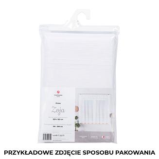 Firanka żakardowa gotowa na żabki FAUSTYNA 250x120 biała