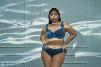 Strój kąpielowy góra biustonosz soft SK 213 miękki azure turkusowy
