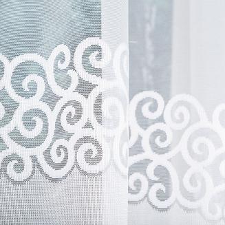 Firanka żakardowa gotowa na żabki DANIELA 300x140 biała