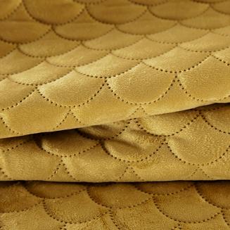 Narzuta dekoracyjna ARIEL 220x240 Eurofirany musztardowa