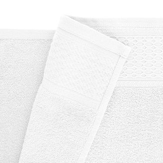 Ręcznik D Bawełna 100% Solano Biały + Czarny (P) 2x30x50+2x50x90+2x70x140 kpl.
