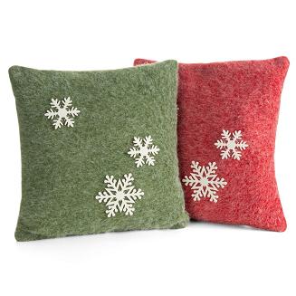 Poszewka dekoracyjna świąteczna 83B 40x40 Eurofirany zielony