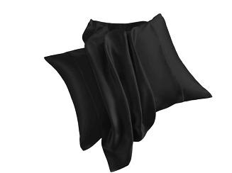 Jedwabna poszewka na poduszkę 70x80 jedwab morwowy czarna