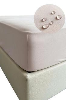 Prześcieradło wodoodporne nieprzemakalne jeresy z gumką Aquasafe 140x200 różowe