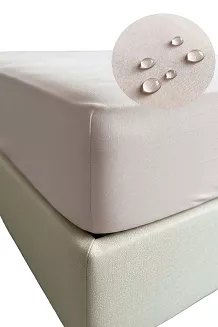 Prześcieradło wodoodporne nieprzemakalne jeresy z gumką Aquasafe 140x200 różowe