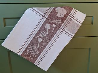 Ścierka kuchenna 50x70 przybory kuchenne brązowa