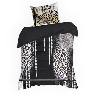 Pościel satynowa EVA 160x200 Eva Minge Eurofirany czarny