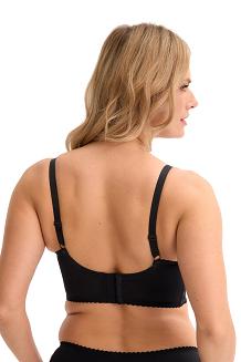 Biustonosz z koronką Semi-Soft Paola 032 półusztywniany czarny