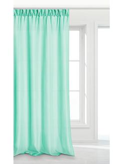 Miętowa Zasłona Gotowa Do Salonu Na Taśmie 140x250 VIVA