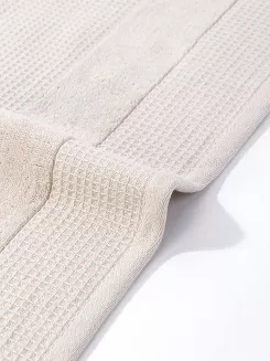 Ręcznik bawełniany wafel Checky 30x30 kaszmirowy z ozdobną bordiurą