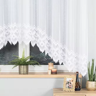 Firanka żakardowa gotowa na żabki FELICJA 300x160 biała