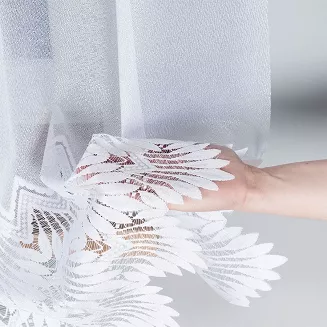 Firanka żakardowa gotowa na żabki FELICJA 300x160 biała