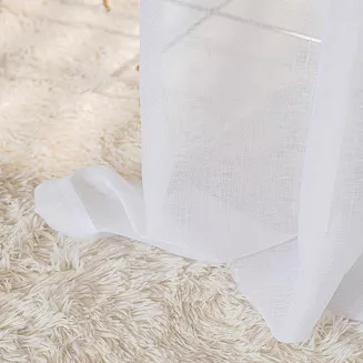 Firana gotowa na przelotkach NALA 140x240 biała