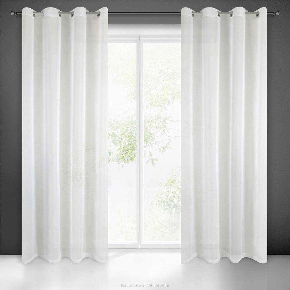 Firana gotowa na przelotkach LUCY 140x250 Eurofirany kremowy