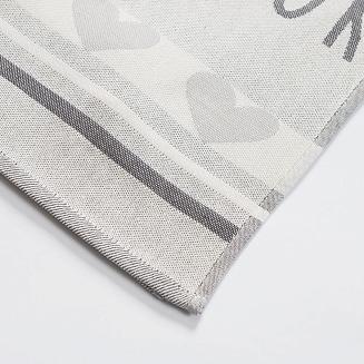 Ścierka kuchenna bawełna egipska COOK 50x70 serduszka szara