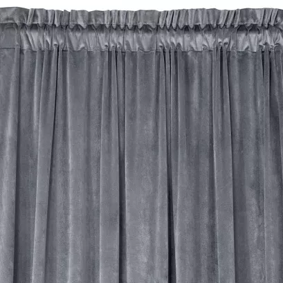 Zasłona gotowa na taśmie ROSA 140x270 Eurofirany grafitowa