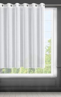 Firana gotowa na przelotkach LANA 350x150 Eurofirany biały