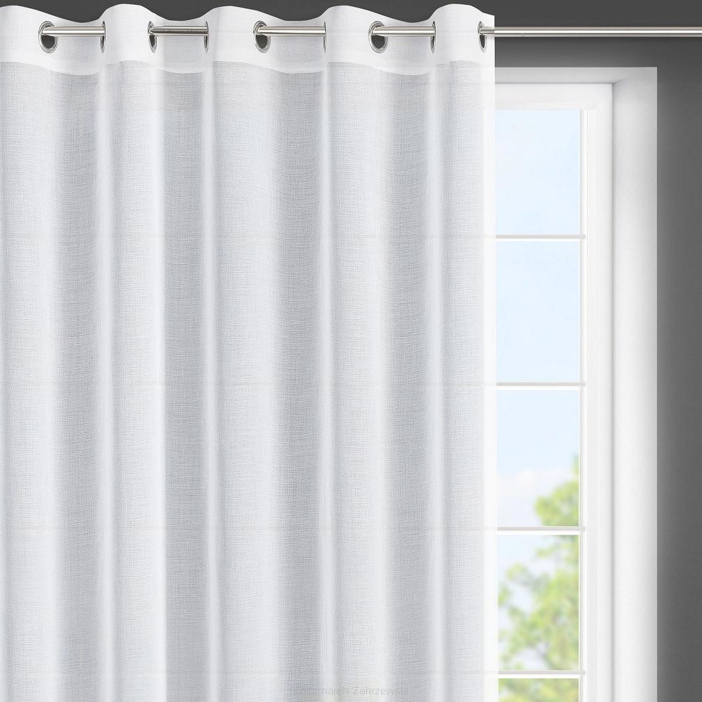 Firana gotowa na przelotkach LANA 350x150 Eurofirany biały