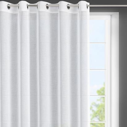 Firana gotowa na przelotkach LANA 350x150 Eurofirany biała