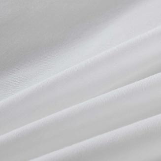 Pościel satyna bawełniana Queen Premium 140x200 biała ze złotą lamówką