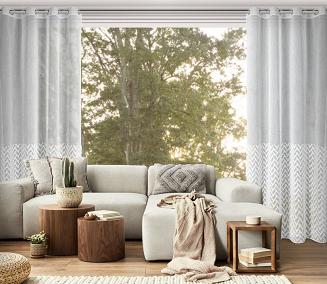 Firana gotowa na przelotkach MELI 140x250 Eurofirany biały