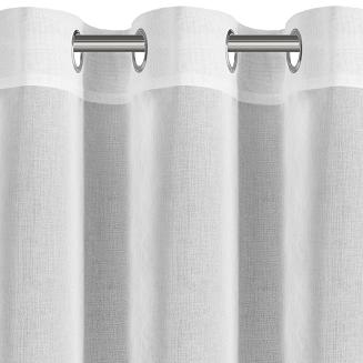 Firana gotowa na przelotkach ARTEMIDA 400x80 Eurofirany biały