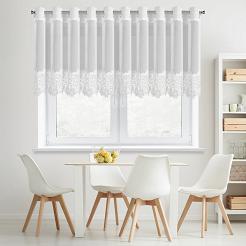 Firana gotowa na przelotkach ARTEMIDA 400x80 Eurofirany biały