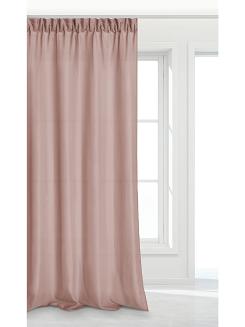 Pudrowa Zasłona Gotowa Do Salonu Na Taśmie 140x300 VIVA