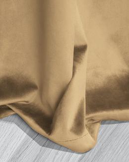 Musztardowa Zasłona Welurowa 140x250 Nord