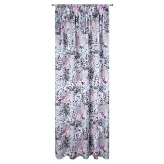 Zasłona gotowa na taśmie HONEY 140x270 Eurofirany beżowy/fioletowy