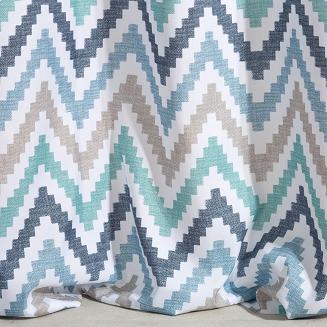 Zasłona gotowa na przelotkach NASTIA 140x250 Eurofirany niebieski