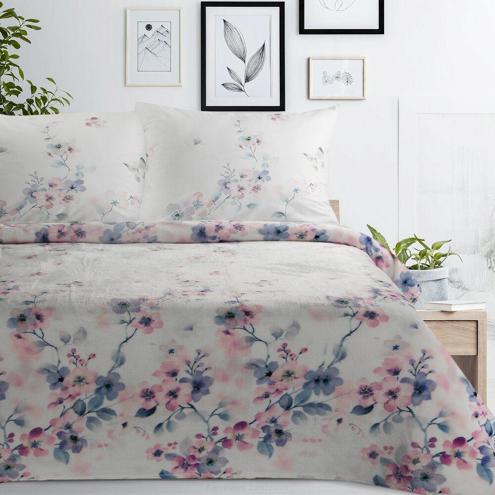 Koc narzuta FLORA 150x200 Eurofirany biały