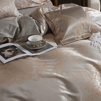 Ekskluzywna Pościel Atłasowa Z Haftem 220x200 AT013