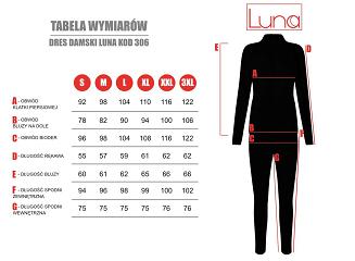 Dres damski LUNA kod 306 indygo