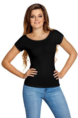 Koszulka damska z krótkim rękawem KITI czarna