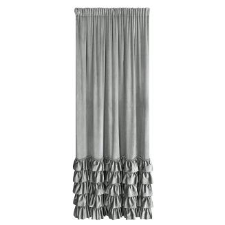 Zasłona gotowa na taśmie CARLI 140x250 Eurofirany srebrny