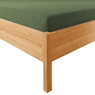 Prześcieradło jersey z gumką 120x200 DREAMY PREMIUM szarozielone