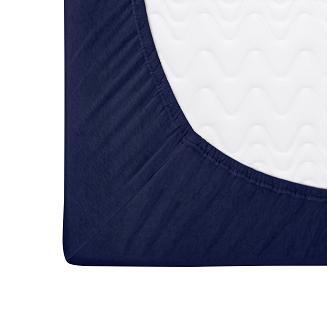 Prześcieradło jersey z gumką 160x200 Darymex granatowe