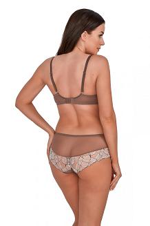 Biustonosz z koronką Soft Kornelia 005 miękki szary brązowy