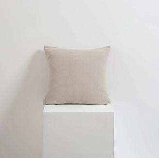 Poszewka bawełniana muślinowa 40x40 ciemnobeżowa
