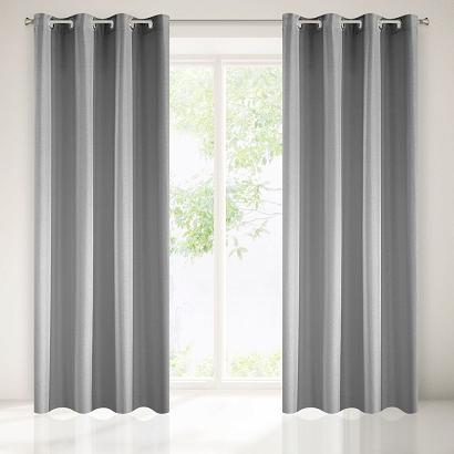 Zasłona gotowa na przelotkach ALENA 140x250 Eurofirany stalowa