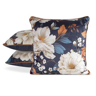 Poszewka dekoracyjna FIORA1 45x45 Eurofirany granatowy