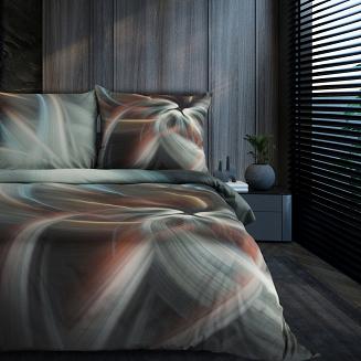 Pościel satynowa PRISMA 220x200 Eva Minge Eurofirany stalowy