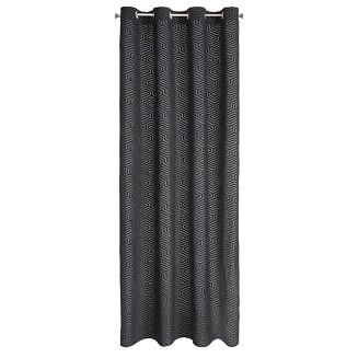 Zasłona gotowa na przelotkach ZAS 140x250 Pierre Cardin Eurofirany czarny