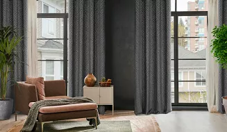 Zasłona gotowa na przelotkach ZAS 140x250 Pierre Cardin Eurofirany czarny