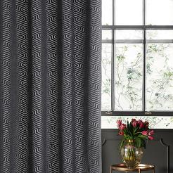 Zasłona gotowa na przelotkach ZAS 140x250 Pierre Cardin Eurofirany czarny