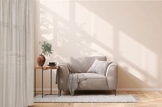 Zasłona gotowa na przelotkach VIVA 140x250 taupe