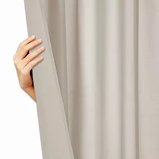 Zasłona gotowa na przelotkach VIVA 140x250 taupe