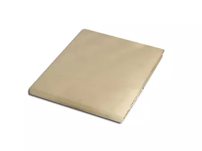 Prześcieradło satyna bawełniana bez gumki 160x220 kremowe